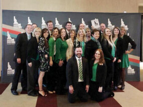 ICCU employees at the Best Place to Work in Idaho award ceremony.