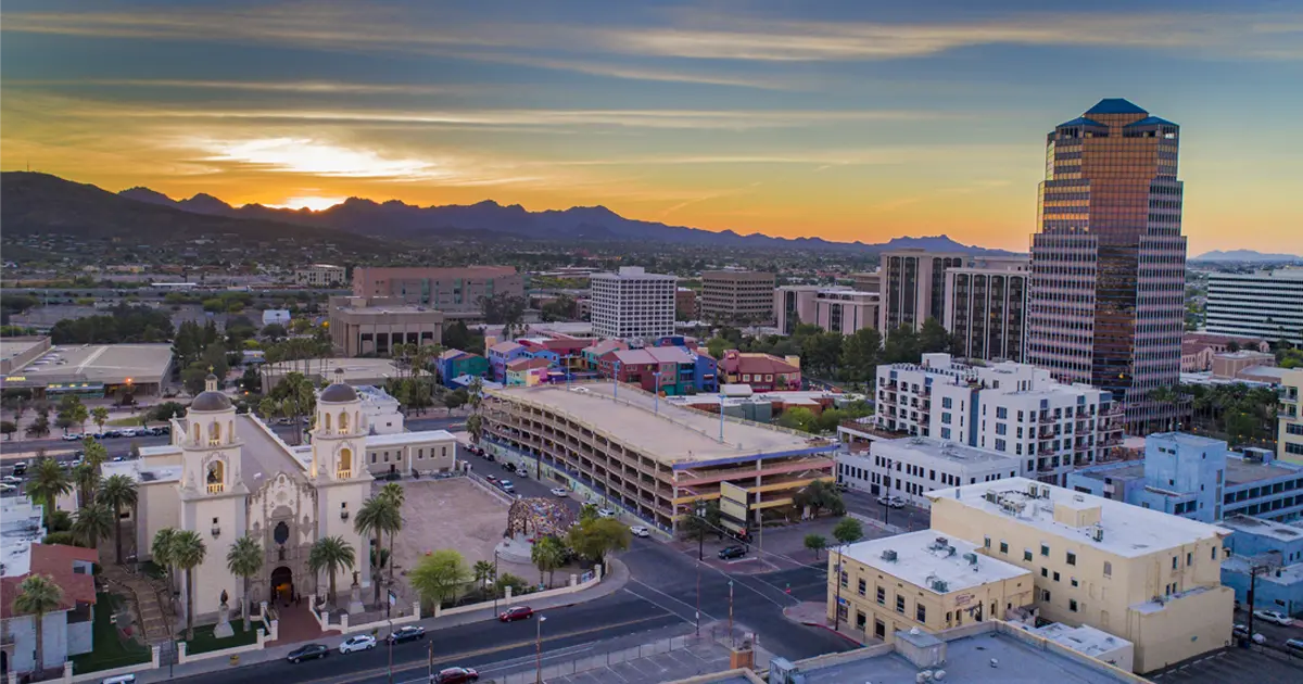 The sweeping vistas of Tucson, Arizona.